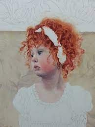 how to paint red hair in watercolor