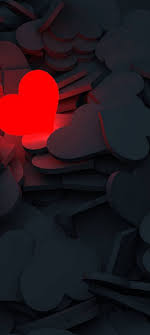 lightning love red heart wallpaper