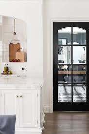 Black Kitchen Door With Glass Panels