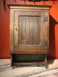 Antique French Rustic Medicine Cabinet