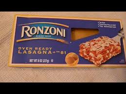 ronzoni oven ready lasagna easy