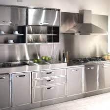 interesting stainless steel kitchen