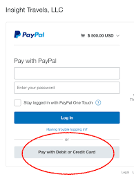paypal invoice with a credit card