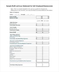 Self Employed Expenses Template
