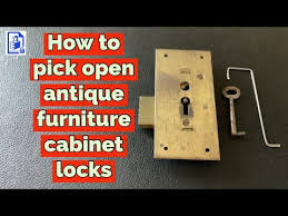 753 how to pick open antique cabinet