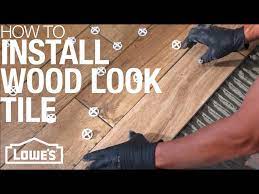 how to install wood look tile you