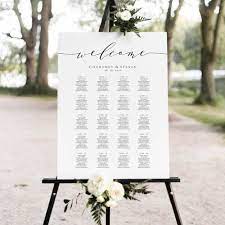 seating chart poster wedding seating