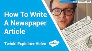 First news education supports teachers in advancing their pupils core literacy skills at ks2. How To Write A Newspaper Article Report Writing Ks2 Youtube