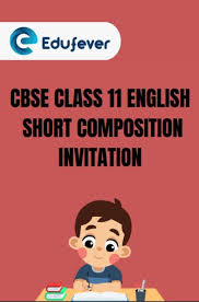 cbse cl 11 english invitation pdf