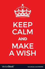 wish poster royalty free vector image