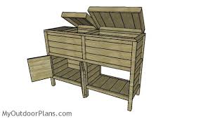 double wood cooler plans myoutdoorplans