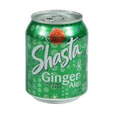 shasta ginger ale soft drink single
