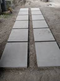 Gray Rectangular Concrete Slab For