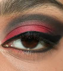 black and red eye shadow deals benim