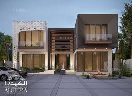 The house is entered through a. Contemporary Villa Design In Dubai Algedra Design Archinect