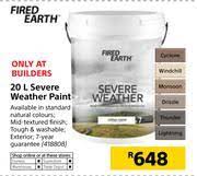 fired earth severe weather paint 20ltr