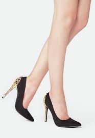 Sarina Embellished Heel Pump In Black Get Great Deals At