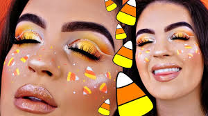 candy corn halloween makeup you