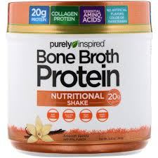 purely inspired bone broth protein nutritional shake smooth vanilla 12 8 oz 363 g iherb
