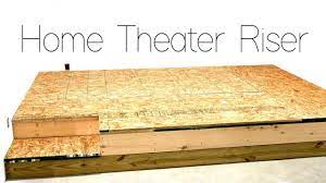 diy home theater seating riser