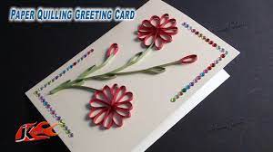 diy easy paper quilling greeting card