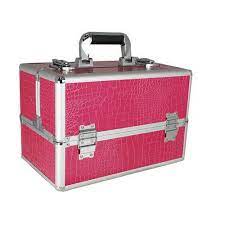 pink and silver pro 100 vanity case at