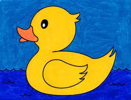 Bird drawings cartoon drawings from drawing a cartoon duck drawing and coloring cute cartoon duck educational game for kid from drawing a cartoon duck. How To Draw A Rubber Duck Art Projects For Kids
