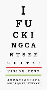 Framed Print Funny Eye Chart Picture Snellen Optician Glasses Vision Test Ebay