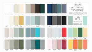 Fusion Mineral Paint Colour Chart Only