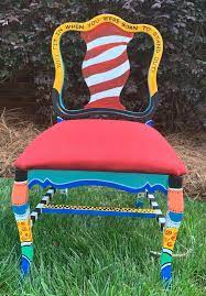 Seuss Inspired Chair Custom Hand