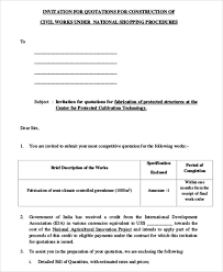 Quotation Sample For Construction 10 Examples In Word Pdf