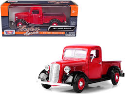 1937 ford pickup truck red and black 1