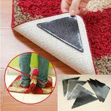 8pcs anti slip rug pad ruggies reusable washable silicone carpet pad floor gripper suction grip stopper corner carpet mat holder other