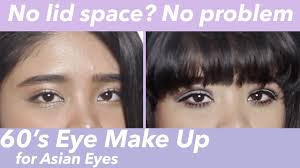 60s eye make up tutorial for asian eyes