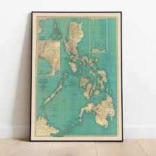 Philippine Islands Map Wall Print