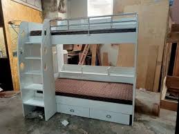 Double Wooden Bunk Beds For Kids With