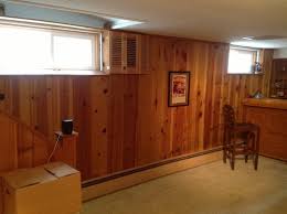 what color white for wood paneled basement