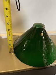 Vintage Green Glass Lamp Shade Made In