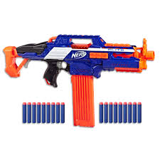 Being able to give the gift of a nerf gun for under $10.00 might seem too good to be true, but it's not. Nerf Elite Rapidstrike Cs 18 Motorised Rapid Fire Blaster Inc 18 Official Darts And Clip Kids Toys Outdoor Play Ages 8 Amazon Com Au Toys Games