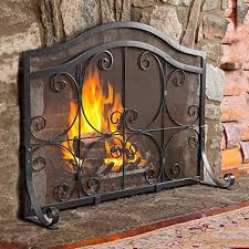 Lxla Log Wood Fire Fireplace Screen