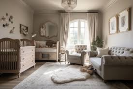 baby room with plush carpet highend