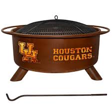 round steel wood burning rust fire pit