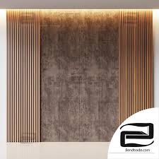 Decorative Wall Panel Made Of Oak Slats
