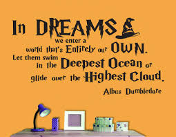 Here are the 10 wisest quotes by albus dumbledore. Albus Dumbledore In Dreams We Enter A World Harry Potter Quote Kids Bedroom Nursery Wall Art Vinyl Decal Sticker Mural 60cm X 29cm Buy Online In Dominica At Dominica Desertcart Com Productid 195251106