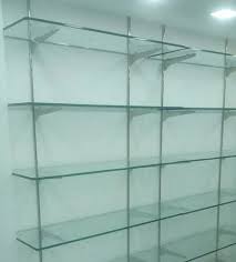 Non Foldable Wall Glass Shelf