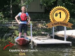 kayaarm kayak launch from your dock