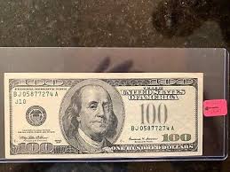 1999 usa banknote 100 bill rare