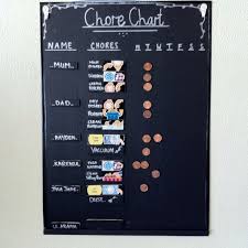 My Magnetic Chalkboard Chore Chart With Penny Markers