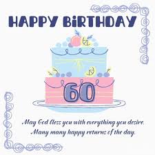 happy 60th birthday wish card