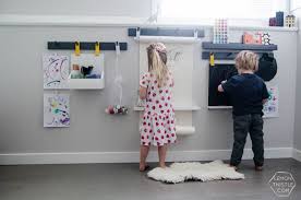 Wall Mounted Art Station For Kids